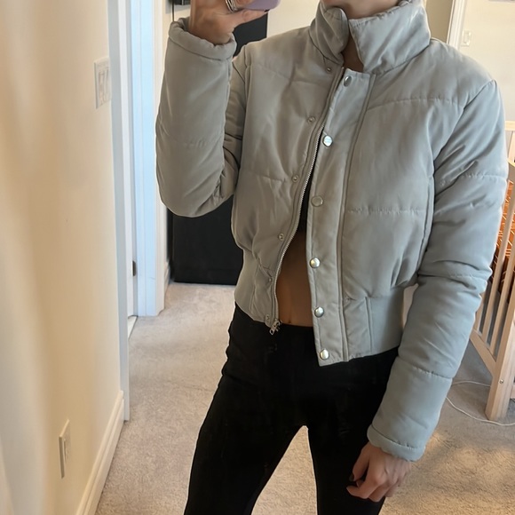 Cropped puffer jacket - Picture 1 of 4